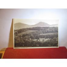 ABBOTSFORD & EILDON HILLS, GALASHIELS unused antique postcard by A R Edwards =