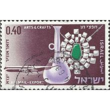 ISRAEL, AIR, export arts and crafts, violet 1962, 0.40lira, #3