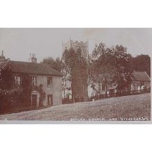 Foley Church Vicarage Antique Real Photo Postcard