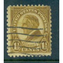 Used 633 1 1/2c Warren Harding Average Plus NA1622