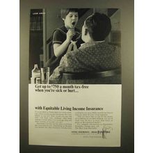 1965 Equitable Living Income Insurance Ad, Sick or Hurt