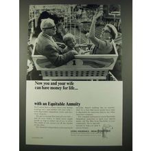 1965 Equitable Insurance Ad - You and Your Wife Have Money For Life