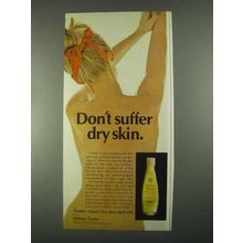1967 Helene Curtis Tender Touch Dry Skin Bath Oil Ad