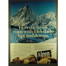 1980 Alpen Cereal Ad - How the Swiss Cope