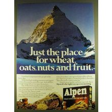 1980 Alpen Cereal Ad - Just the Place for Wheat, Oats