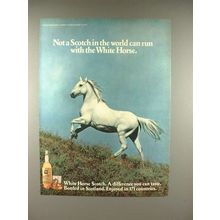 1979 White Horse Scotch Whisky Ad - Run With!