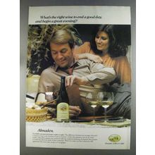 1980 Almaden Wine Ad - End a Good Day