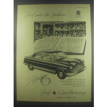 1954 Ford Zephyr 6 Car Ad - Ford sets the fashion