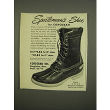 1951 Corcoran Sportsman's Shoe Advertisement
