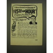 1951 Merlite Industries Midget Miracle Presto Fire Extinguisher Advertisement