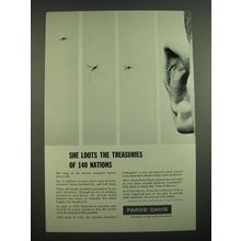 1962 Parke-Davis Camoquin and Camoprim Medicine Ad - She loots the treasuries