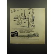 1952 French National Railroads Ad - Any corner of France is only hours away