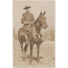 Royal Canadian Mounted Police 811 Rare Real Photo Postcard Early Fonts