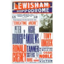 Peter Brough & Archie Andrews Ventriloquist Puppet Lewisham Theatre Show Poster