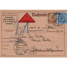 Nachnahme Osnabruck German Third Reich Factory Old Postcard