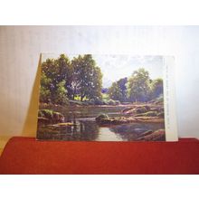 THE CROOK OF LUNE Lancashire unused antique postcard by A L Price of Lancaster =