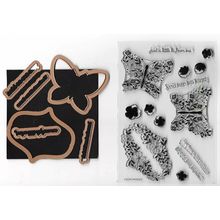 Butterfly Die & Stamp Set. Stamping Die Cutting Cardmaking Crafts