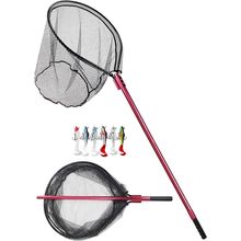 Heavy Duty Extra Large Aluminum Telescoping Landing Net - Saltwater Fishing Net