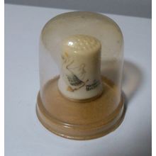 Vintage Gorham Norman Rockwell Nature Friends Ducks Fine China Thimble in Case