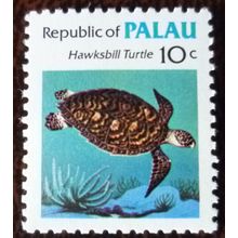 Palau 1983 Marine Life 10c Hawksbill Turtle mint stamp SG12