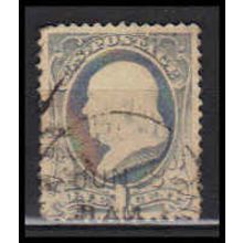 Used 206 1c Benjamin Franklin Fine RA0423