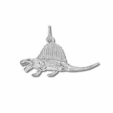 Sterling Silver Fin-Back Dinosaur Pendant
