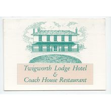 Twigworth Lodge Hotel & Coach House Restaurant Nr Gloucester Postcard