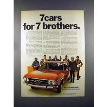 1972 Audi Car Ad - 7 Cars for 7 Brothers!