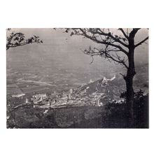 VIEW FROM SUBASIO MOUNT I, ASSISI, ITALY vintage used postcard 1957 postmark