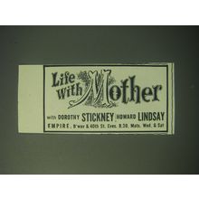 1948 Life With Mother Play Advertisement - Dorothy Stickney Howard Lindsay