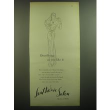 1947 Lentheric Salon Ad - Decolletage as you like it