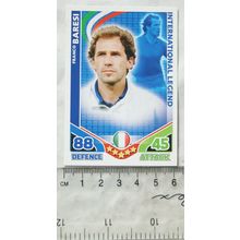 2010 Topps Match Attax World Cup Trading Card - Italy, Franco Baresi