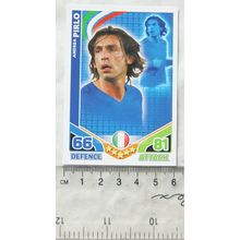 2010 Topps Match Attax World Cup Trading Card - Italy, Andrea Pirlo