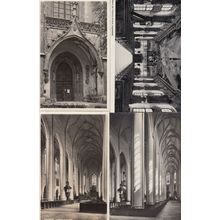 Ingolstadt 4x Church Kirche Inneres Real Photo Postcard s