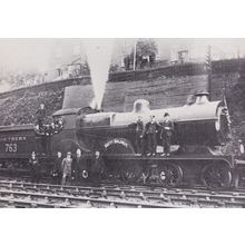 L Class 763 Train Built in Ashford Kent in 1914 Strike Postcard