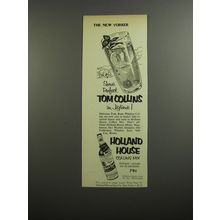 1954 Holland House Collins Mix Ad - Serve perfect Tom Collins in Jigtime