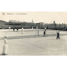 Wenduyne Lawn Tennis Belgium Antique Postcard