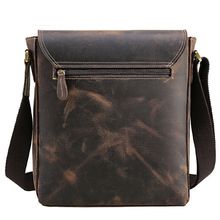 Top Couche de peau de Vache Une épaule Casual En Cuir Hommes Sac