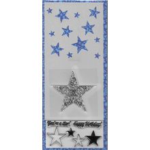 Stars Stencil & Stamp Set. Stamping Cardmaking Scrapbooking Crafts