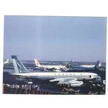 BOEING 707 AIRCRAFT SABENA AIR AT NEW YORK AIRPORT CARD NO W102