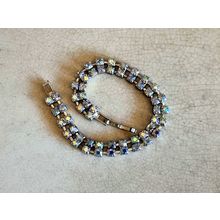 Vintage Rhinestone Bracelet, Slim Elegant Sparkly Jewellery