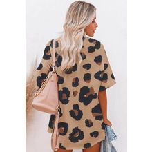 Boyfriend Leopard Print Loose T Shirt