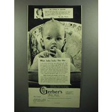 1946 Gerber's Baby Food Ad - Looks Like This