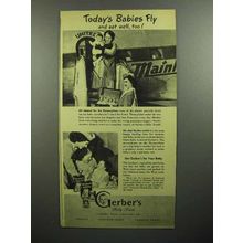 1946 Gerber's Baby Food Ad - United Air Lines