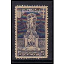 628 5c John Ericsson Very Fine MLH K1604