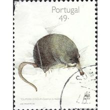 PORTUGAL, MAMMAL, Pyrenean Desman ,Galemys pyrenaicus III, white 1997, 49Esc
