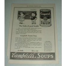 1921 Campbell's Tomato Soup Ad - Fruits of Good Health