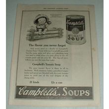 1921 Campbell's Tomato Soup Ad - You Never Forget