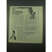 1969 Thoylo Tensolator Exercise Ad - Rocky Graziano