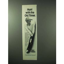 1983 Schrade Old Timer Wrangler Knife Ad - Hunt With